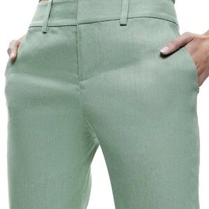 Alice + Olivia Sage Janis Linen Blend Crop Pants